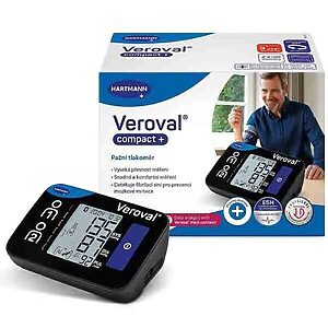 Tlakomer digitálny - Veroval® compact connect, ramenný tlakomer + adaptér, čierny